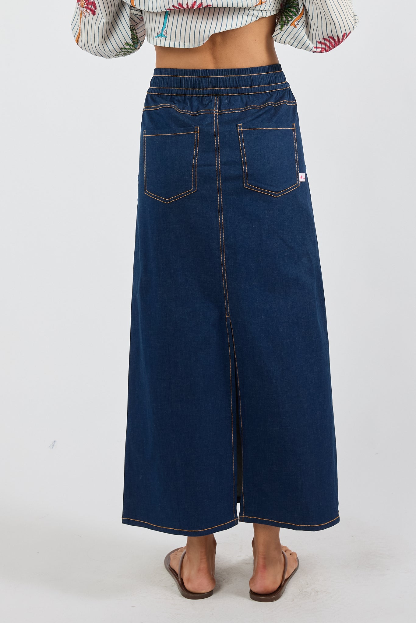 El Paso Pull-on MIDI Skirt Dark Skirts Ibisa