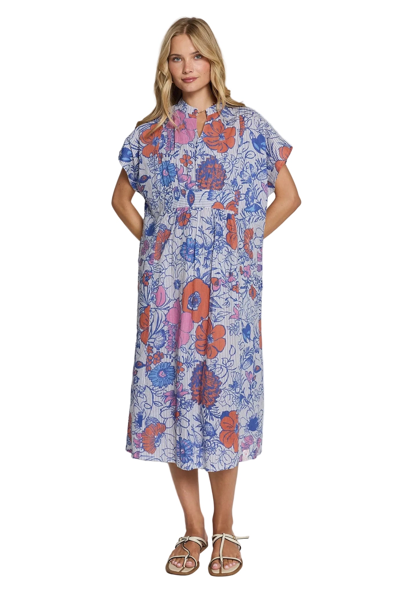 Houston Kaftan Navy Dresses Ibisa XS(36)