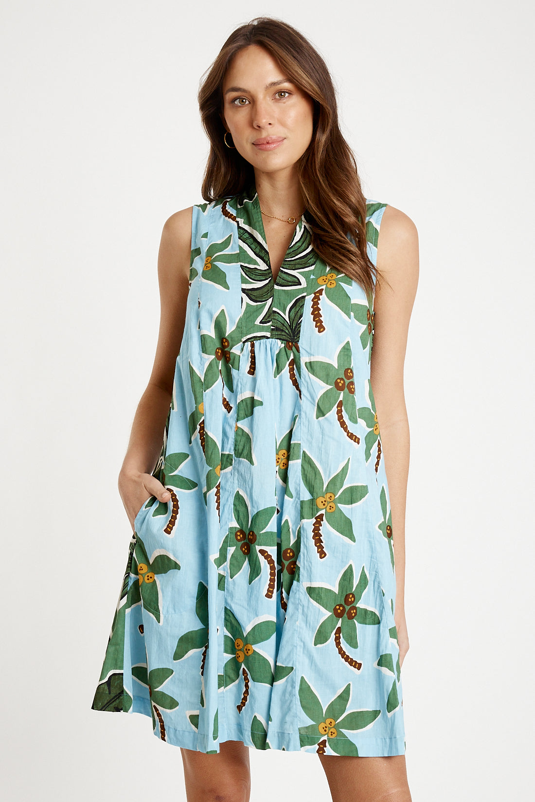 Omaha Sleeveless Dress Sea - Global Free Style