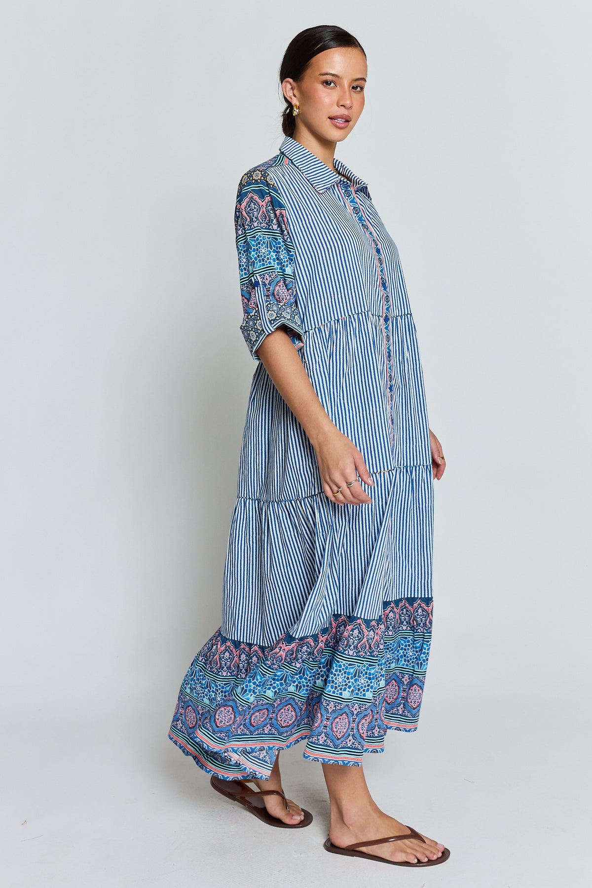 Oxana MIDI Navy Dresses Ibisa