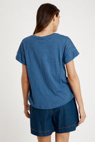 T-shirt Plain Round Neck Navy - Global Free Style
