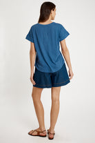 T-shirt Plain Round Neck Navy - Global Free Style