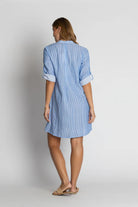 Tulsa Tuck Dress Yarn Stripe - Global Free Style