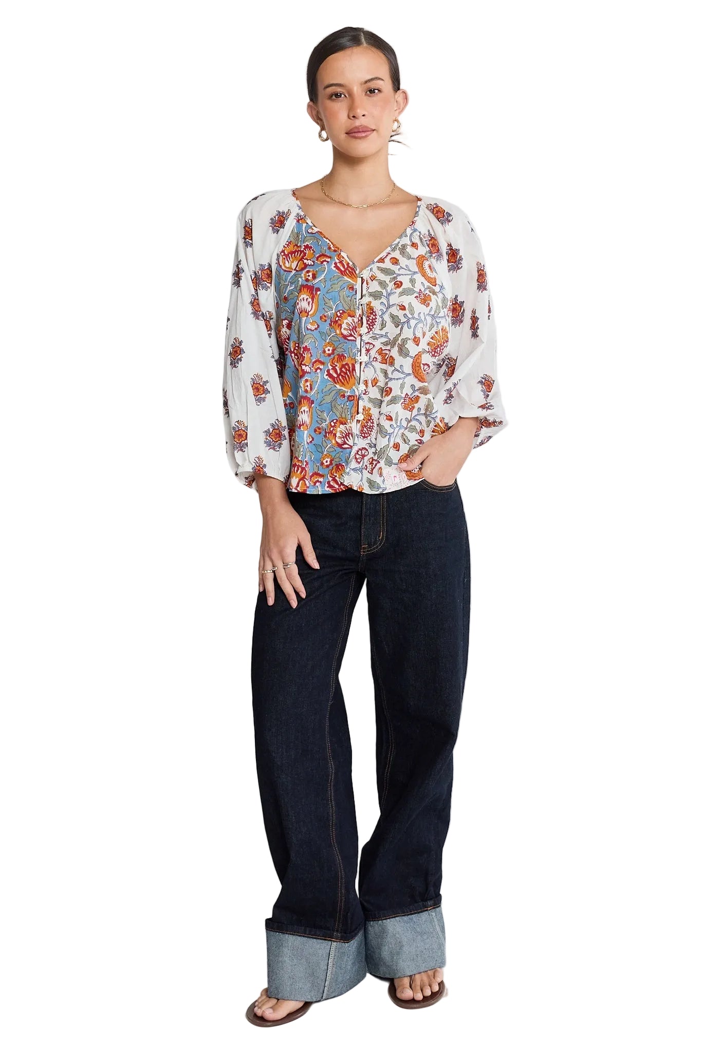 Zane Shirt Multi Tops Ibisa XS(36)