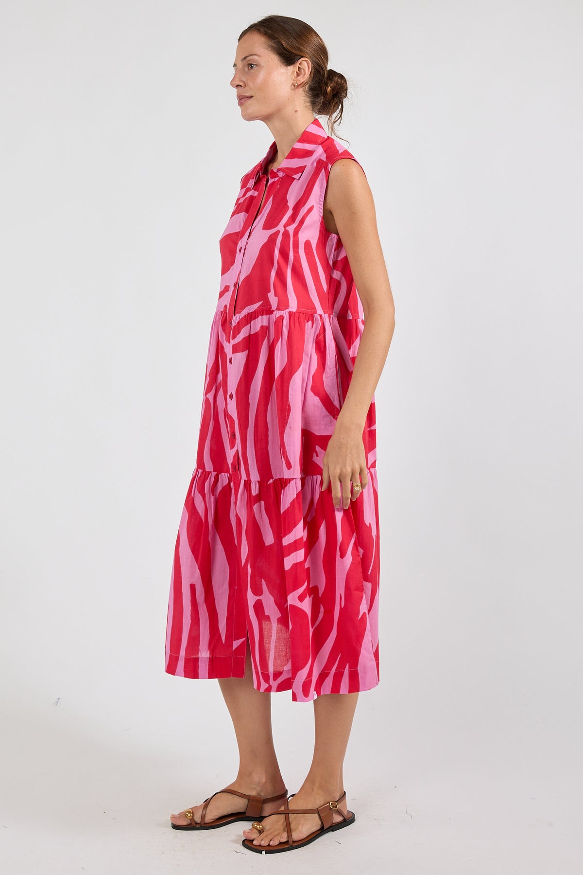 Zephyr MIDI Dress Melon Dresses Ibisa