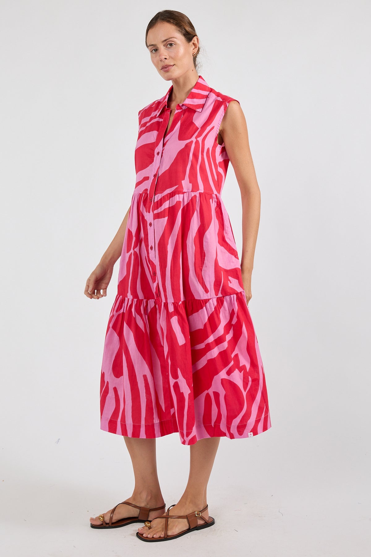 Zephyr MIDI Dress Melon Dresses Ibisa