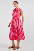 Zephyr MIDI Dress Melon Dresses Ibisa