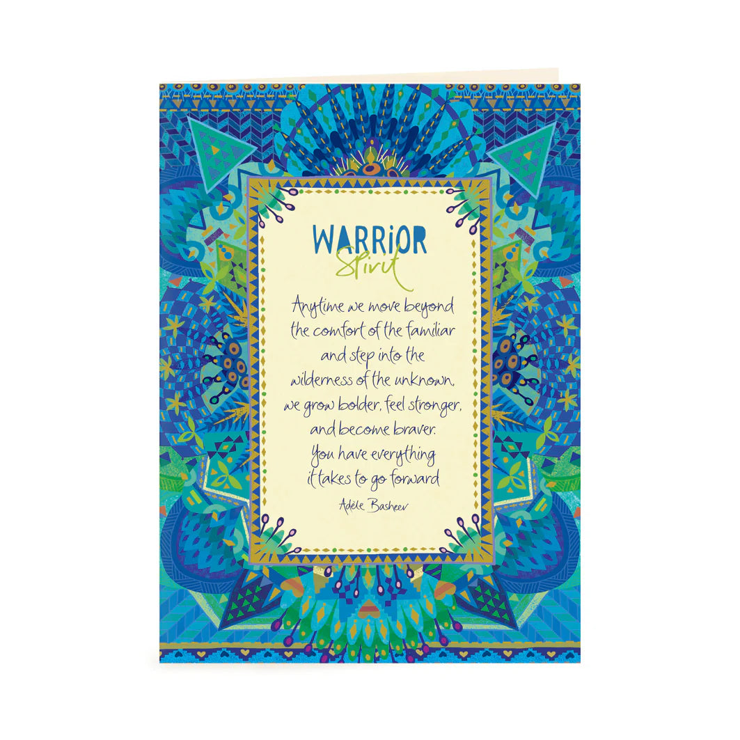 Intrinsic Warrior Spirit Greeting Card Cards and Wrap Intrinsic