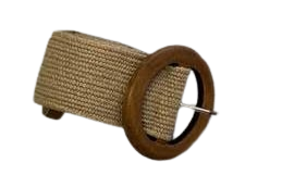 Summer Round Buckle Belt Tan Belts Evie Clare