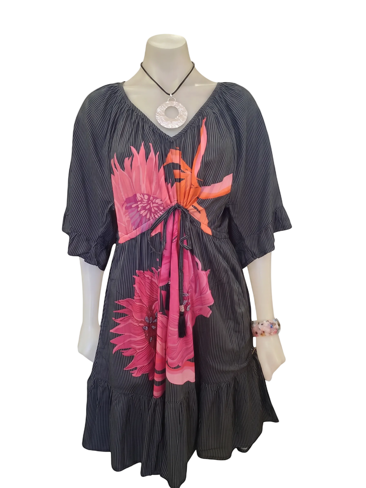 Hana Tie Dress Black Dresses Lula Soul XS(36)