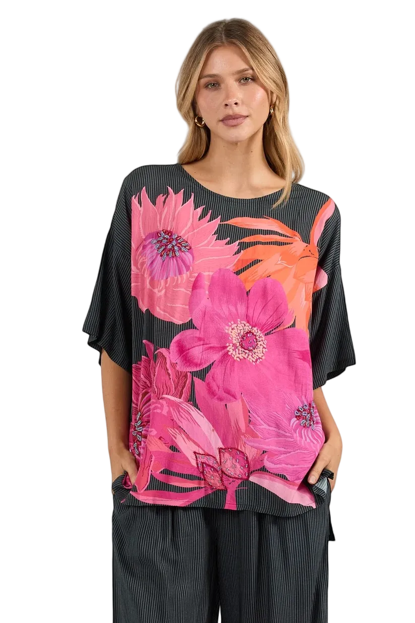 Hana Wide T Black Tops Lula Soul XS(36)