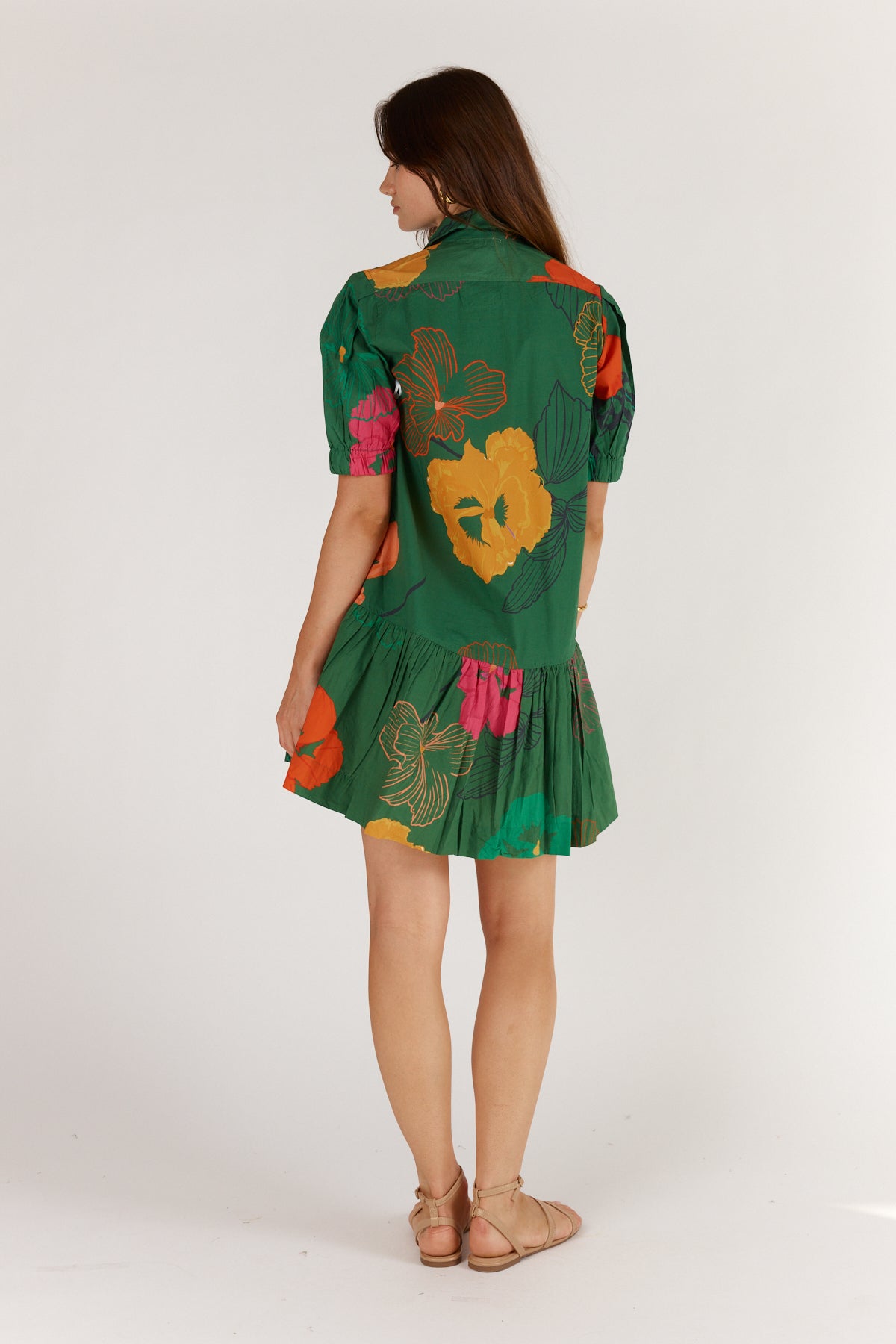 Florent Button Dress Green Dresses Itami