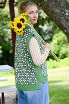 Jo Vest Flowers Tops Lazybones