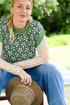 Jo Vest Flowers Tops Lazybones