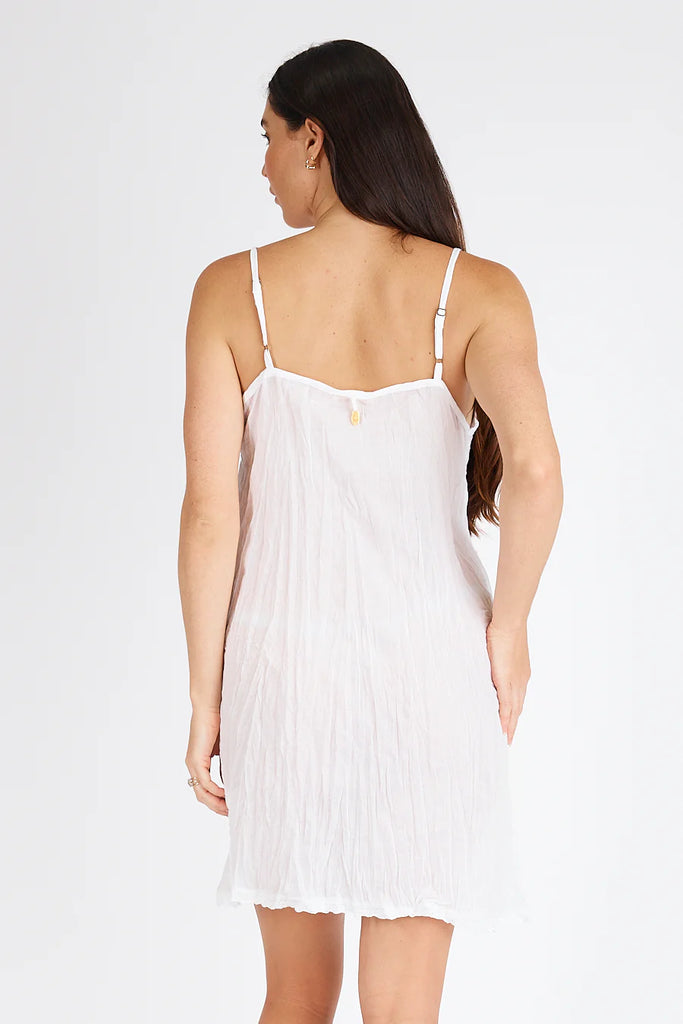 Kalme Slip Dress White Dresses Lula Life   