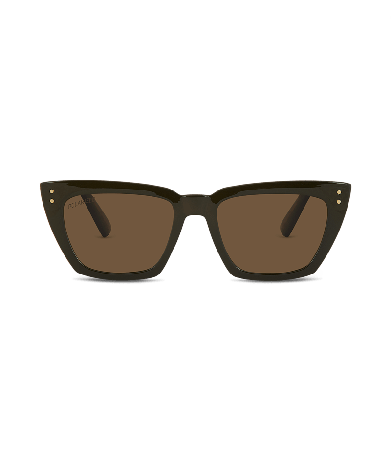 Brunswick Womens Sunglass Forest/Brown Sunglasses & Glasses White Haven