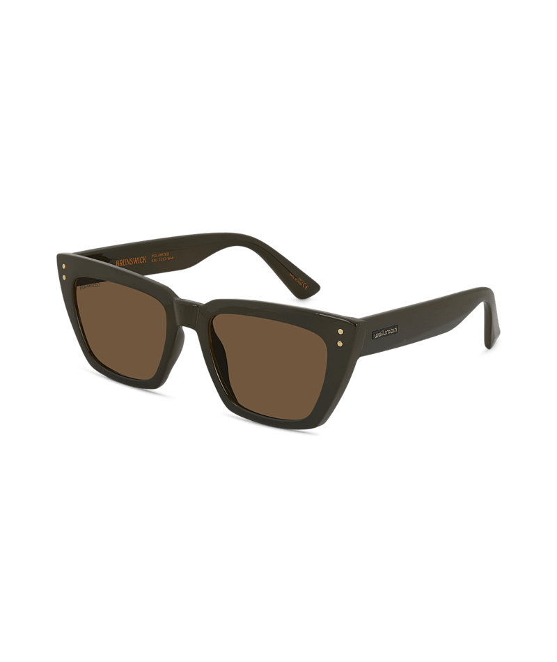 Brunswick Womens Sunglass Forest/Brown Sunglasses & Glasses White Haven