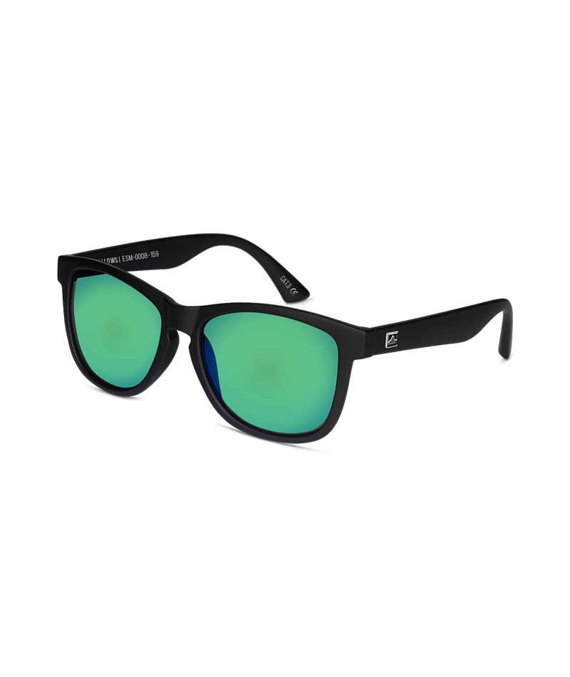 Mens Sunglass Tallows Black Green - Global Free Style