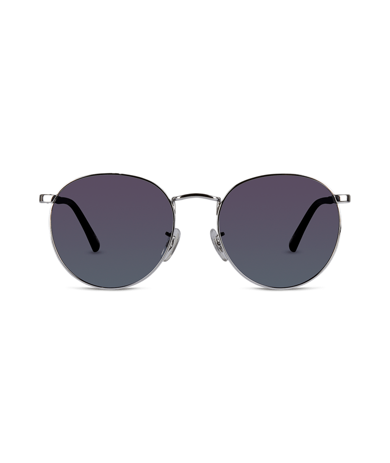 Bangalow Universal Sunglass Shiny Silver/Smoke Sunglasses & Glasses White Haven