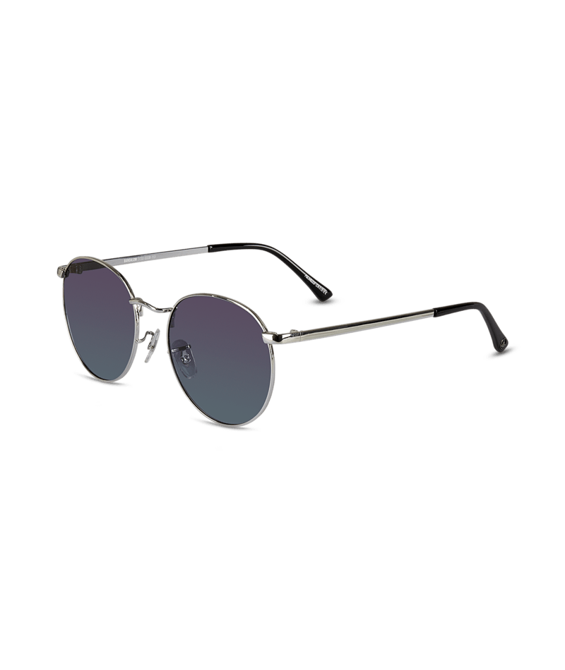 Bangalow Universal Sunglass Shiny Silver/Smoke Sunglasses & Glasses White Haven