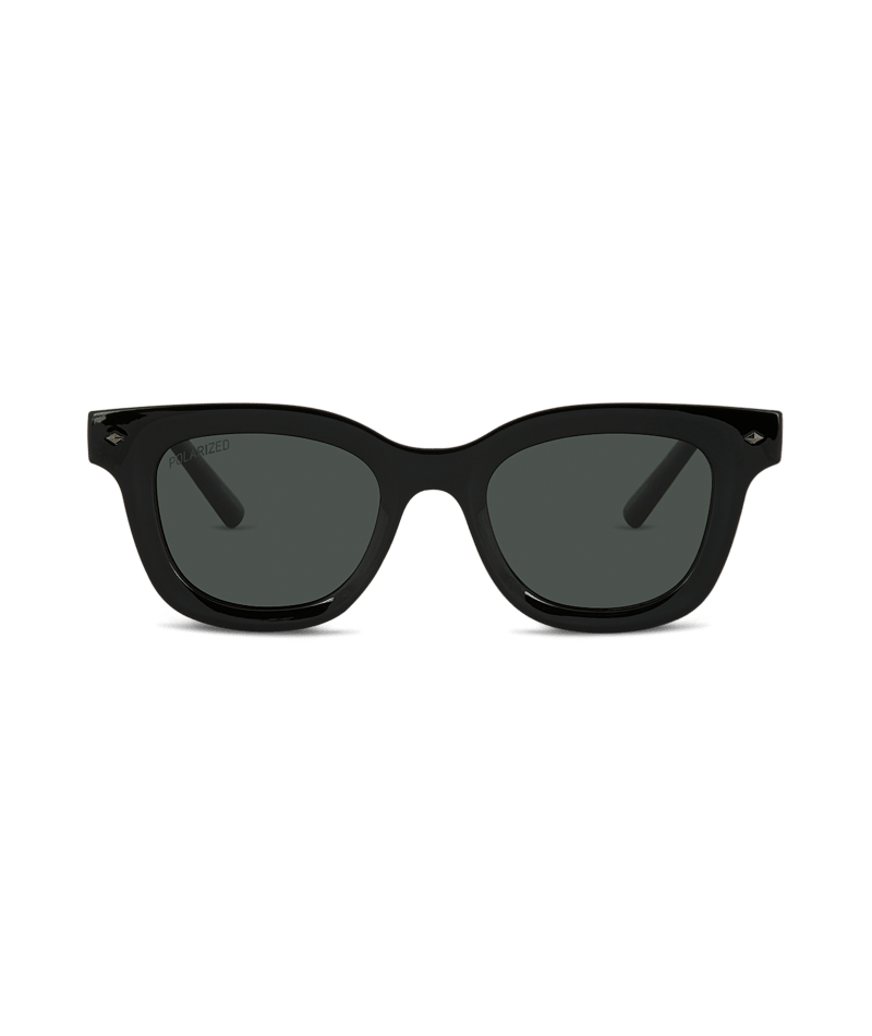 Nimbin Universal Sunglass Black/Green Sunglasses & Glasses White Haven