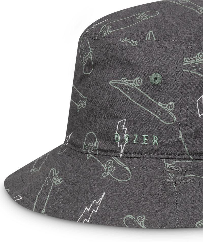 Gawler Boys Bucket Charcoal Kids Hats Dozer