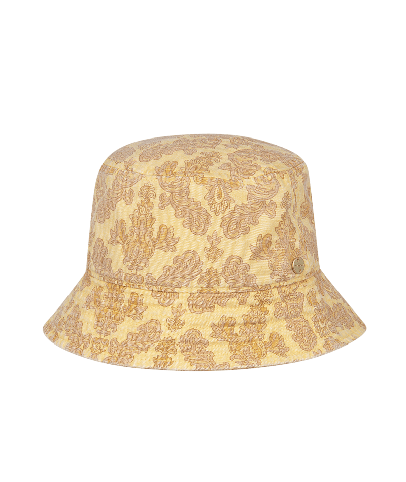 Kadina Girls Bucket Mustard Kids Hats Millymook L: 5+ yrs (55cm)