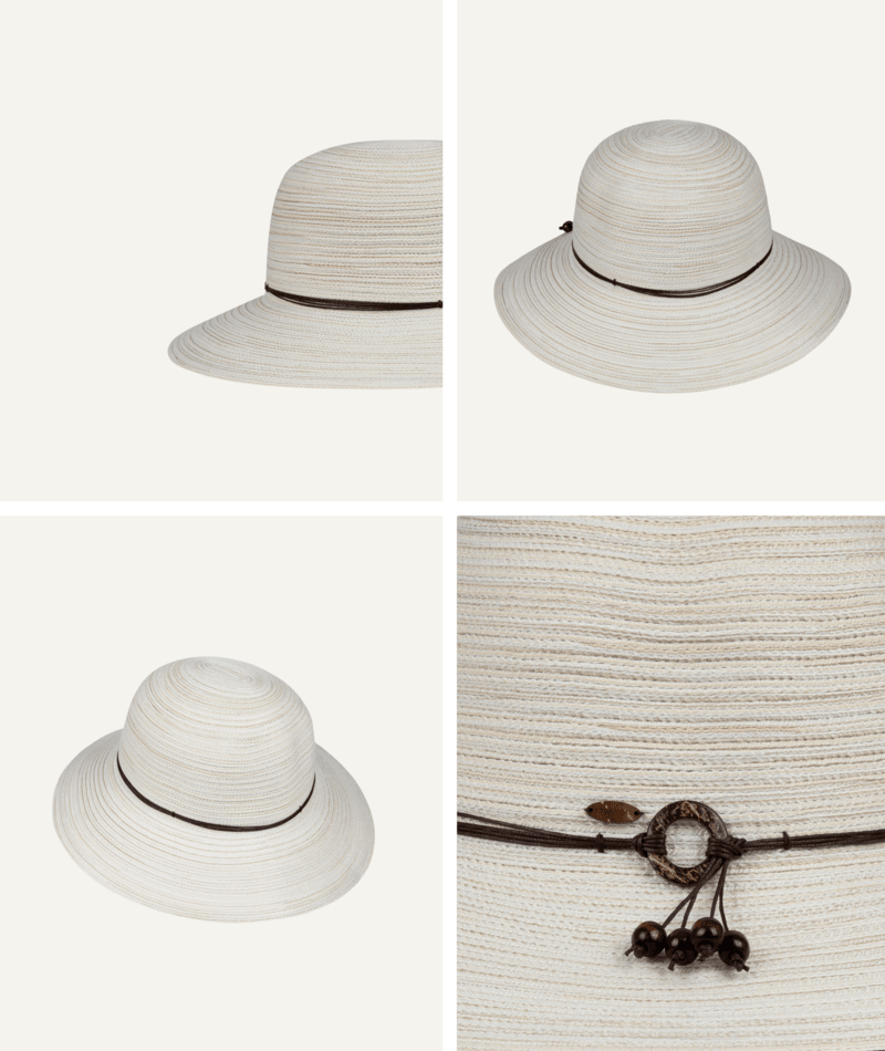 Sophia Women Short Brim White Hats & Millinery Kooringal