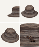 Sophia Womens Short Brim Chocolate Hats & Millinery Kooringal