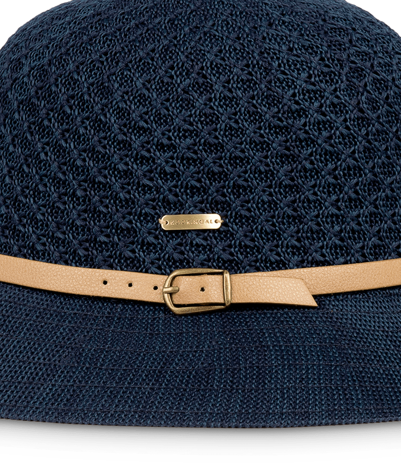 Cassie Womens Short Brim Indigo Hats & Millinery Kooringal