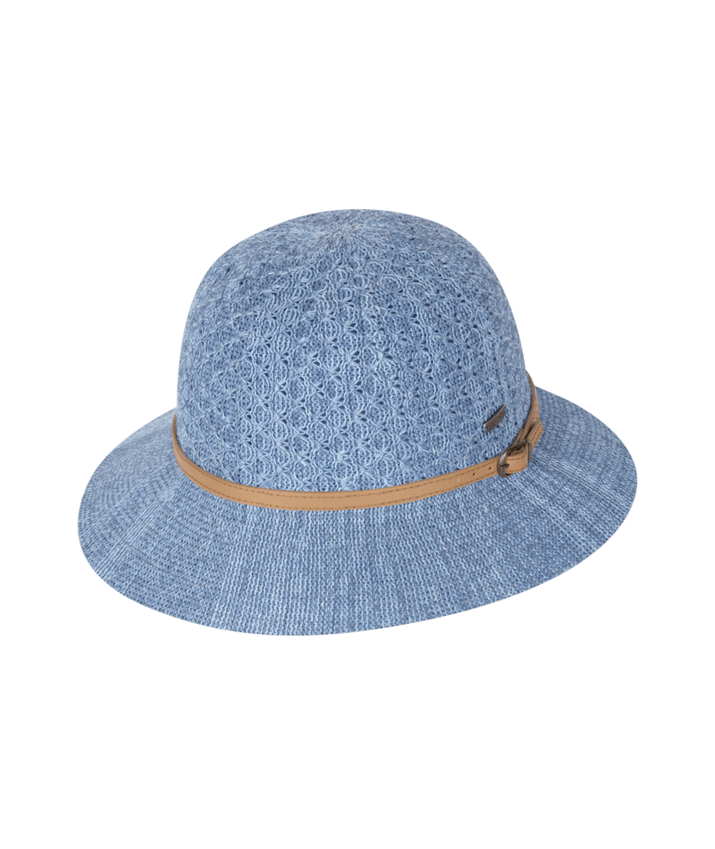 Cassie Womens Short Brim Powder Blue Hats & Millinery Kooringal