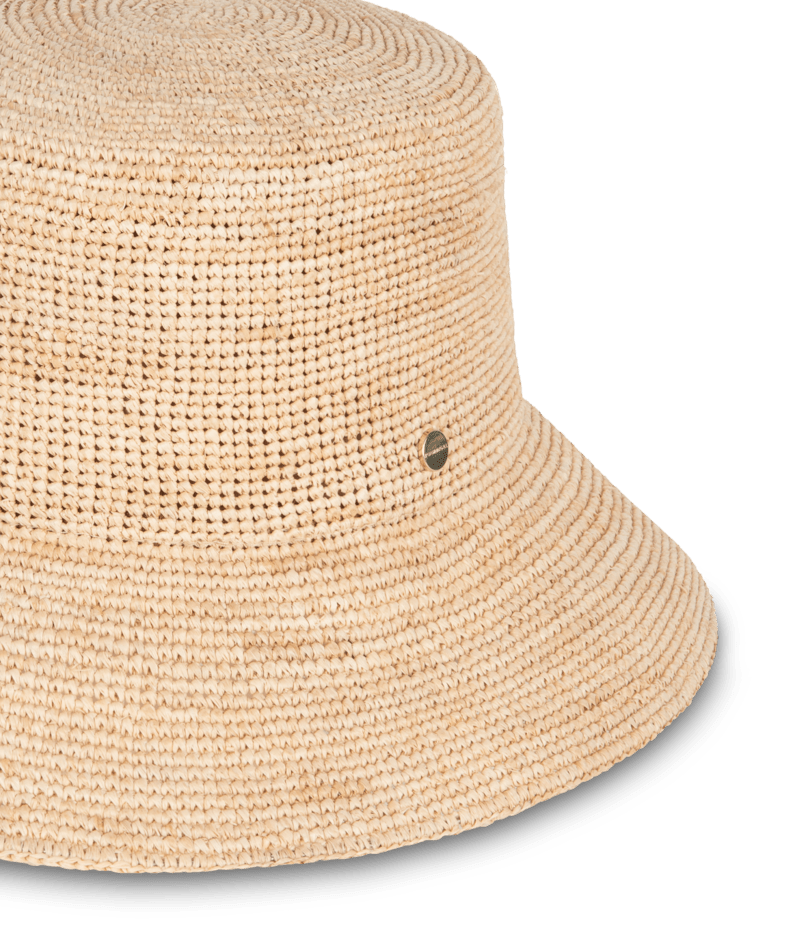Cue Womens Bucket Natural Hats & Millinery Kooringal