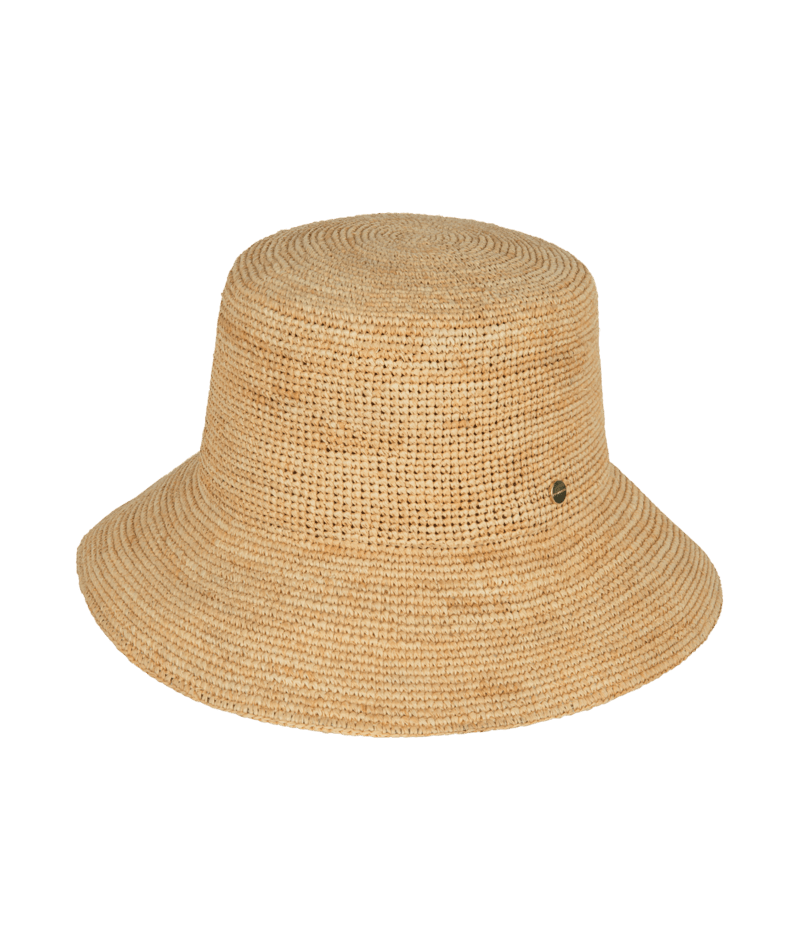 Cue Womens Bucket Natural Hats & Millinery Kooringal