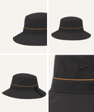 Leeman Mens Bucket Charcoal Mens Hats Kooringal