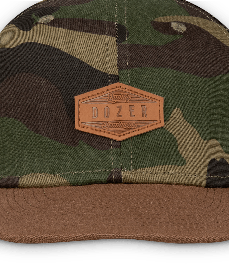 Kristian Boys Flat Brim Cap Camo Kids Hats Dozer