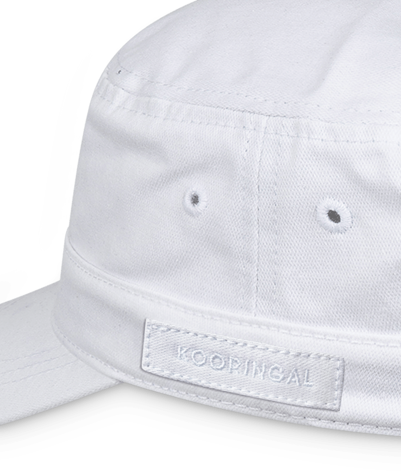 Womens Mao Cap Marley White Hats & Millinery Kooringal