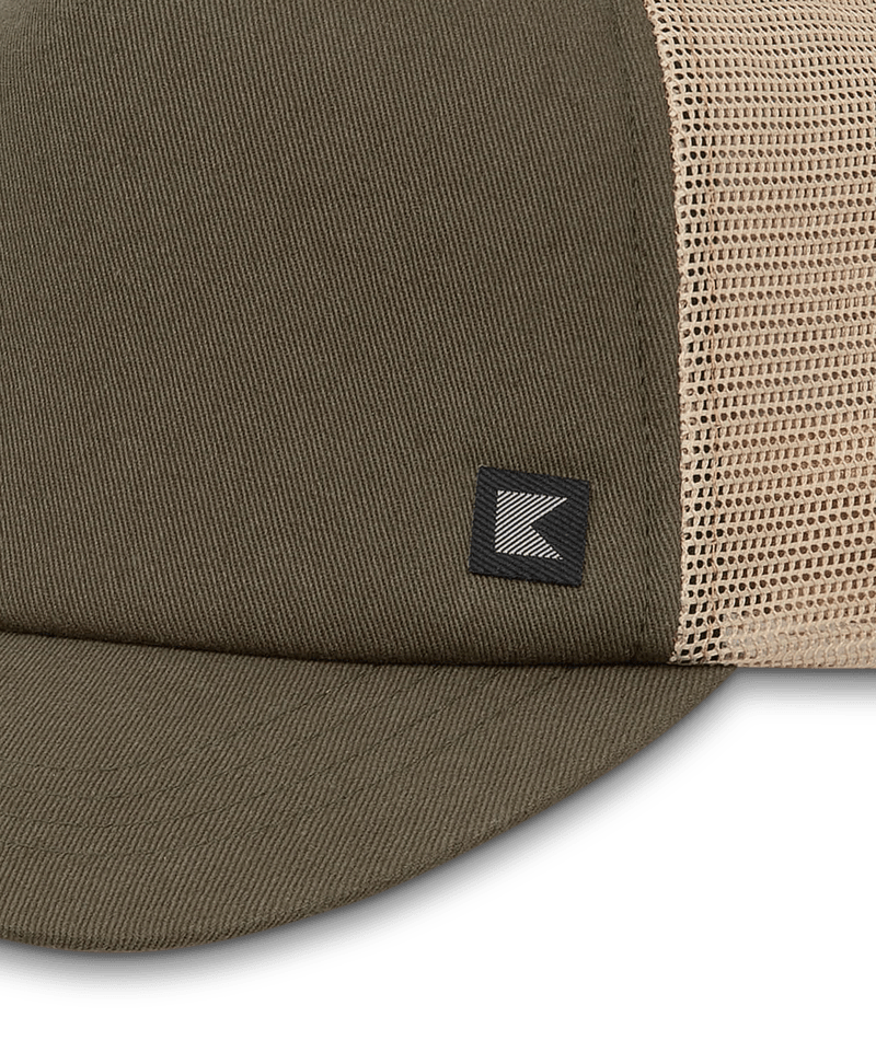 Crescent Mens Trucker Cap Olive Hats & Millinery Kooringal