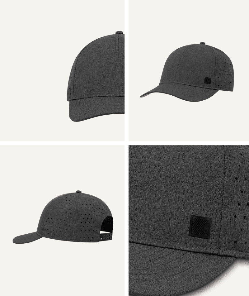 Glade Mens Sports Cap Charcoal Hats & Millinery Kooringal