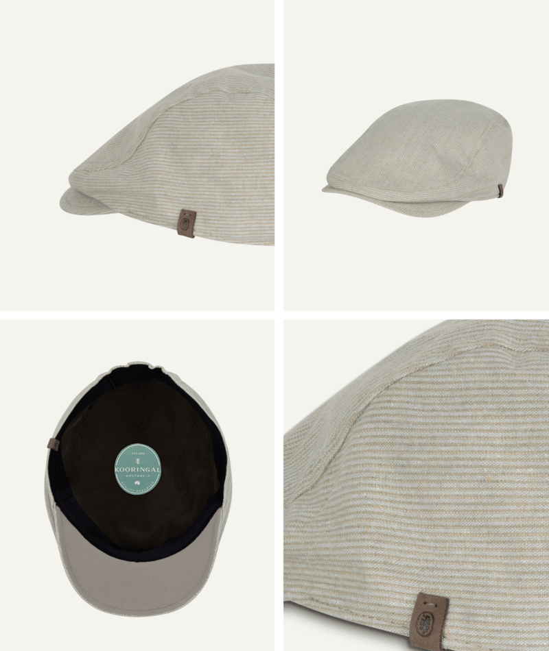 Jimmy Mens Driver Cap Sand Mens Hats Kooringal