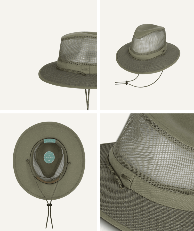 Wanderer Mens Drover Olive Mens Hats Kooringal