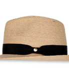 Palm Beach Womens Fedora Natural/Black Hats & Millinery Kooringal
