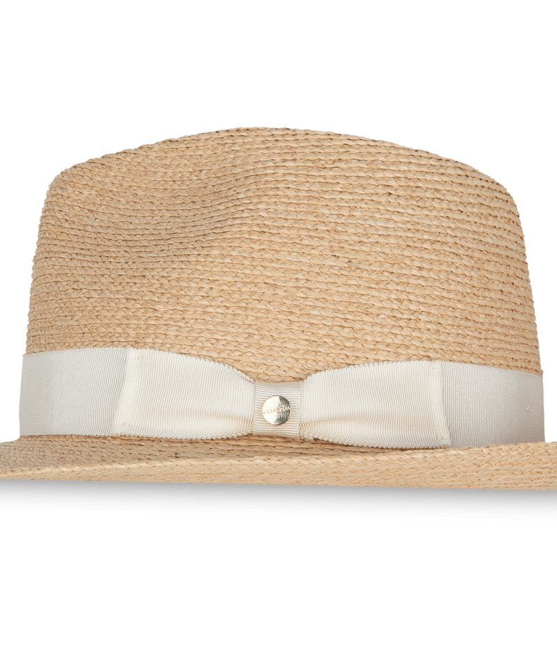 Palm Beach Womens Fedora Natural/Ivory Hats & Millinery Kooringal