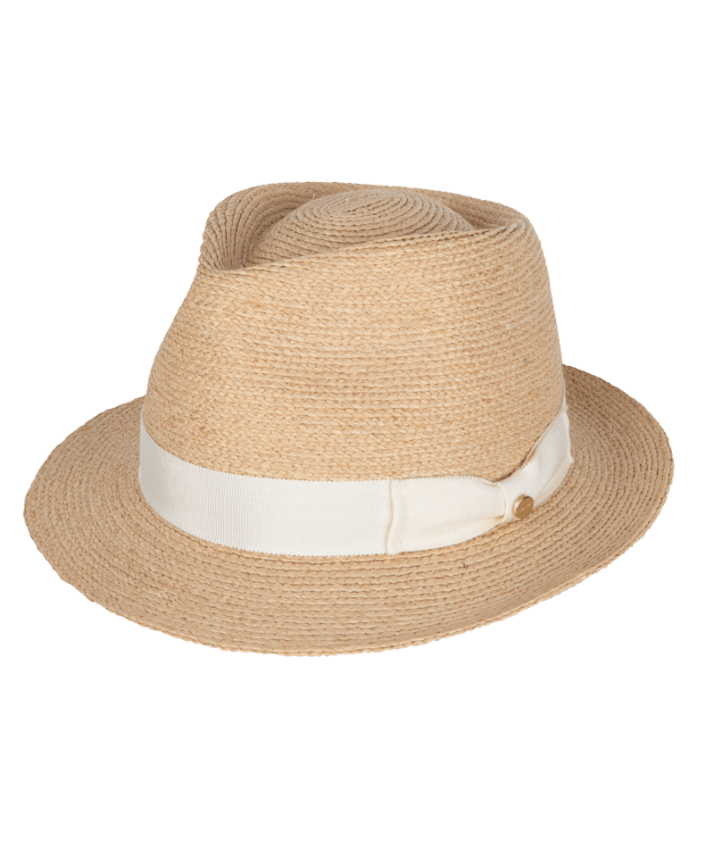 Palm Beach Womens Fedora Natural/Ivory Hats & Millinery Kooringal S (56cm)