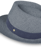 Double Bay Womens Fedora Denim Blue Hats & Millinery Kooringal