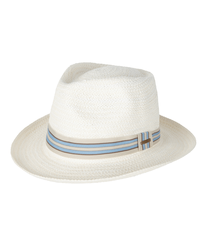 Hervey Bay Mens Fedora White Mens Hats Kooringal L/X (61cm)