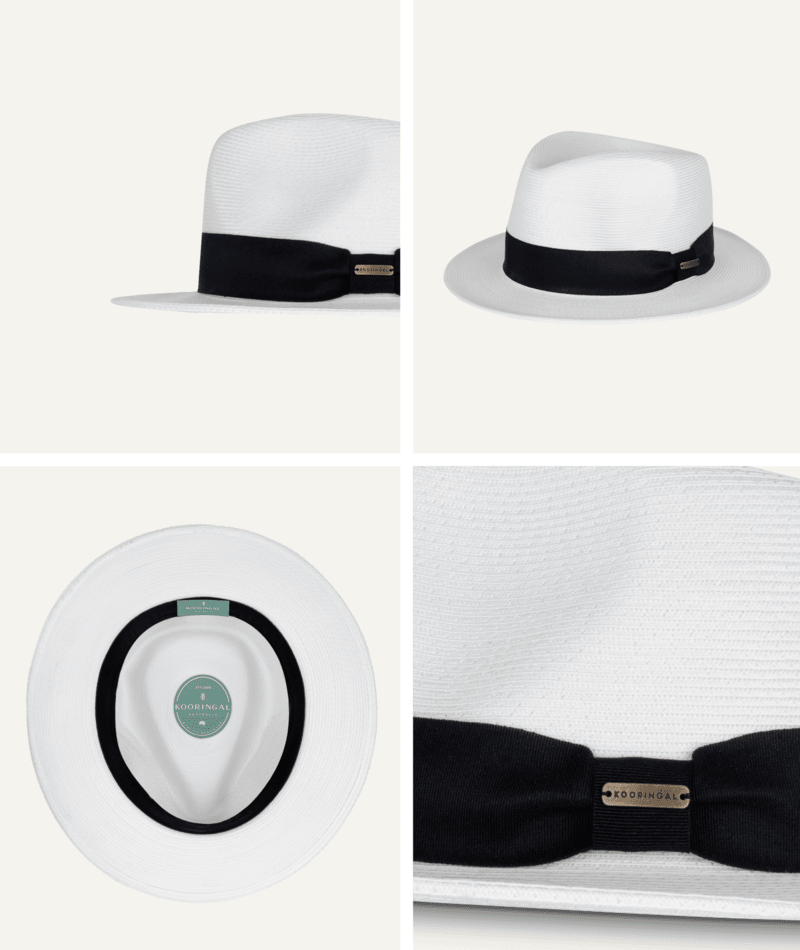 Heron Mens Fedora White Mens Hats Kooringal