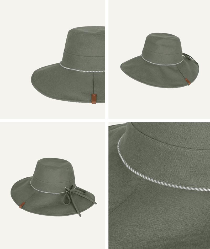 Shelly Beach Womens Floppy Olive Hats & Millinery Kooringal