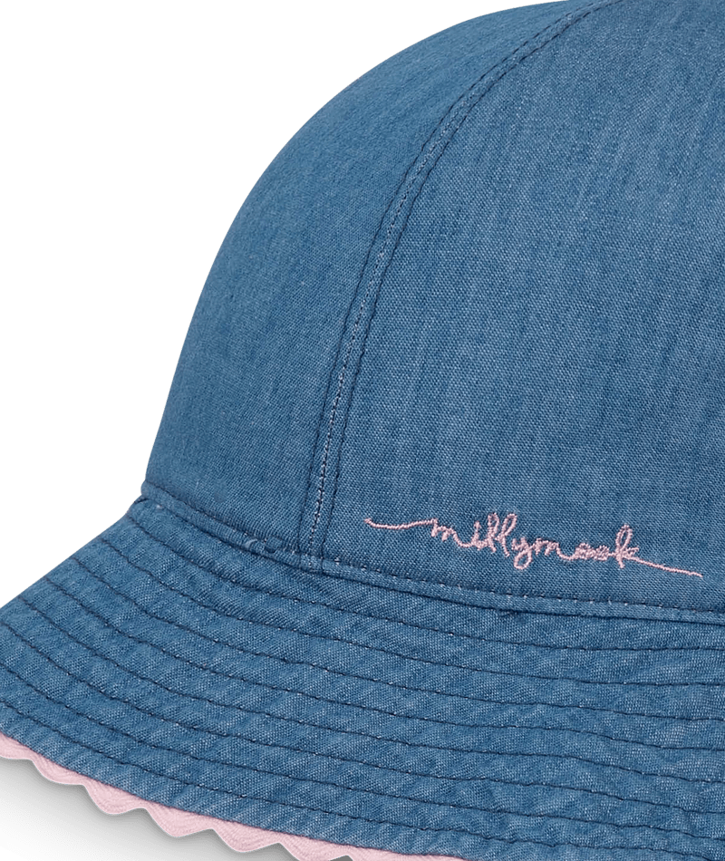 Ceduna Baby Girls Floppy Chambray Kids Hats Millymook
