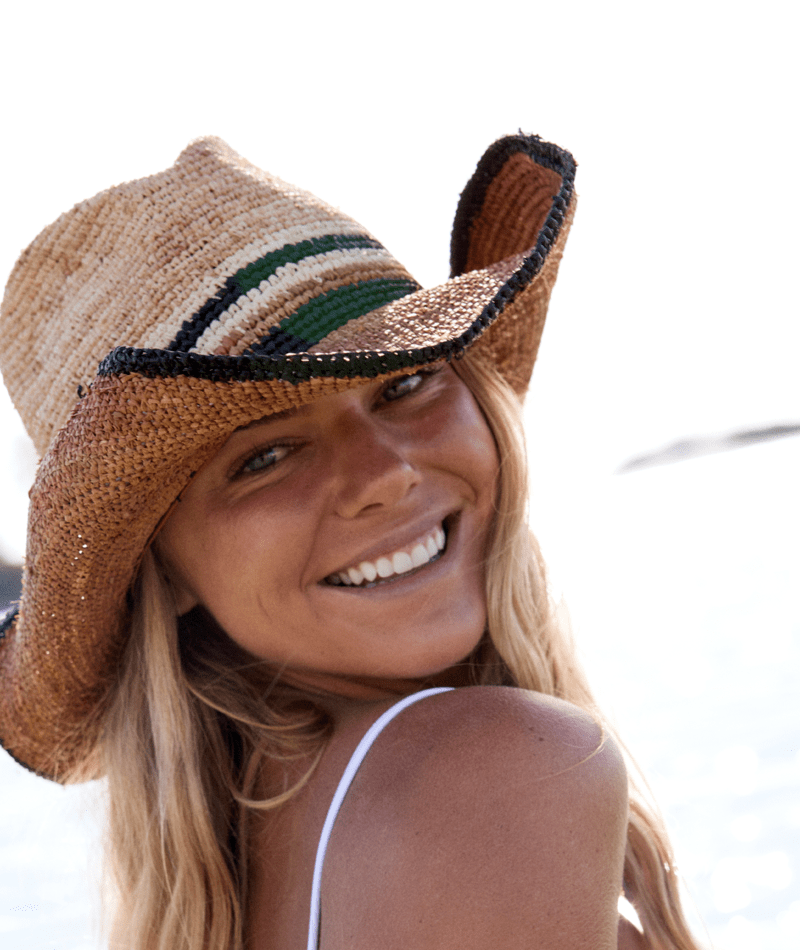 Cabarita Womens Cowboy Natural/Chai Hats & Millinery Kooringal