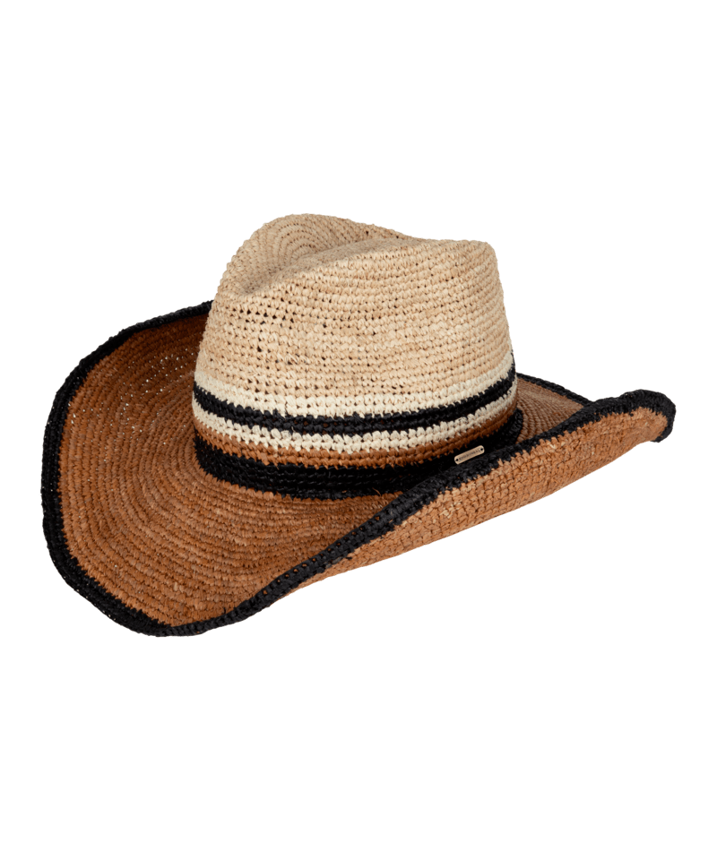 Cabarita Womens Cowboy Natural/Chai Hats & Millinery Kooringal S (57cm)